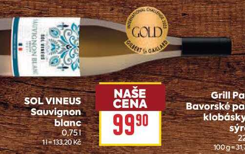 SOL VINEUS Sauvignon blanc 0,75l