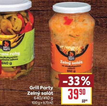 Grill Party Zelný salát 640/410 g