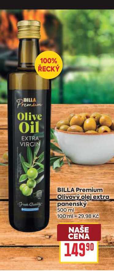 BILLA Premium Olivový olej extra panenský 500 ml