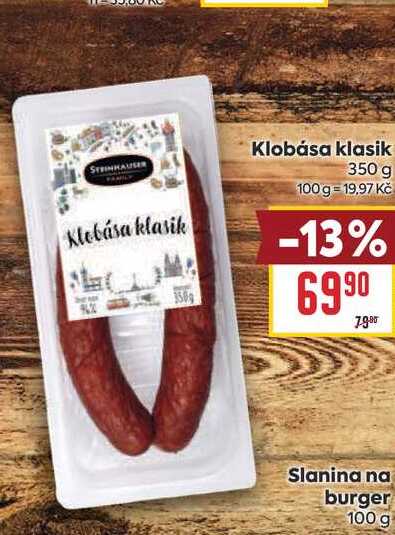 Klobása klasik 350 g