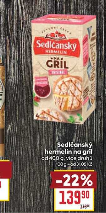 Sedlčanský hermelín na gril od 400 g