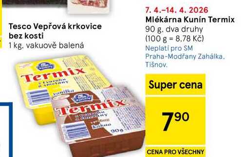 Mlékárna Kunín Termix, 90 g 