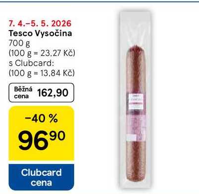 Tesco Vysočina, 700 g 