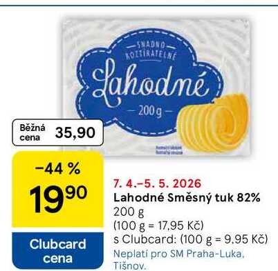 Lahodné Směsný tuk 82%, 200 g 