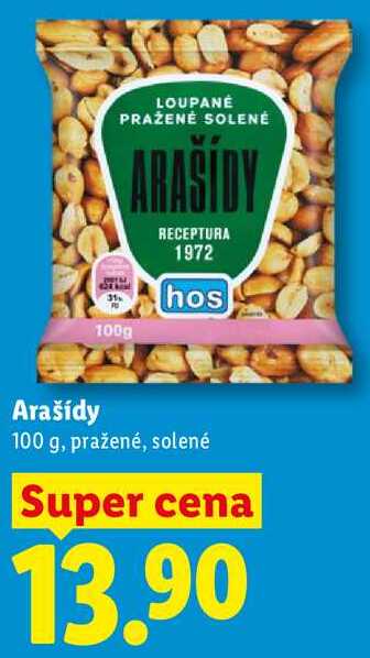 Arašídy, 100 g