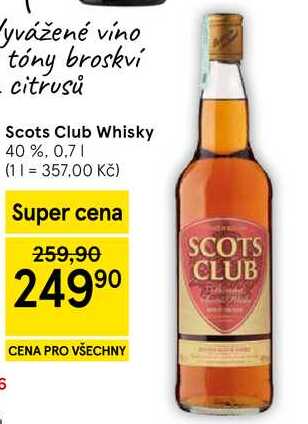 Scots Club Whisky 40 %, 0.7 l