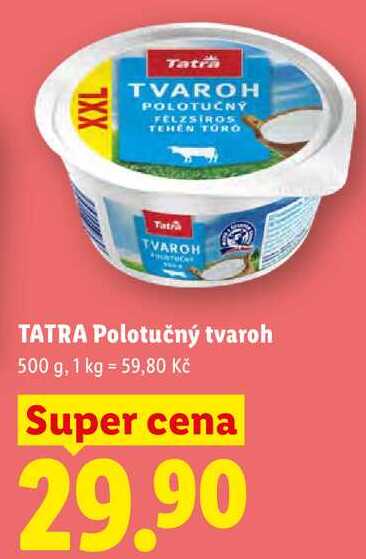 TATRA Polotučný tvaroh, 500 g
