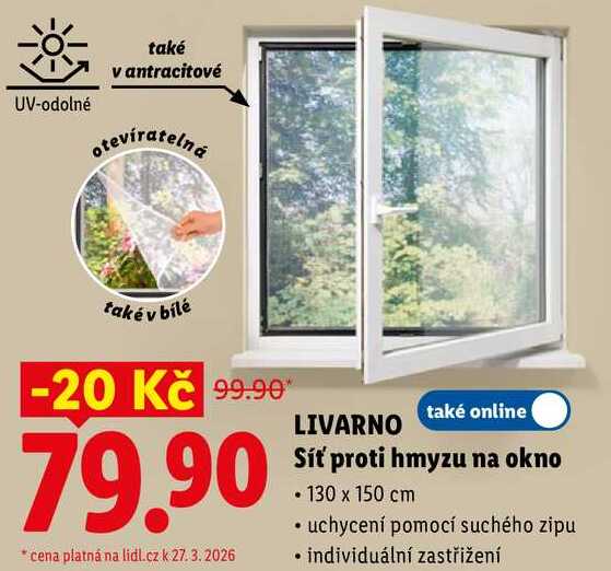 LIVARNO Síť proti hmyzu na okno 
