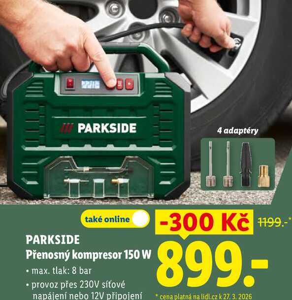 PARKSIDE Přenosný kompresor 150 W 