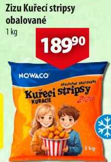 Zizu Kuřecí stripsy obalované, 1 kg