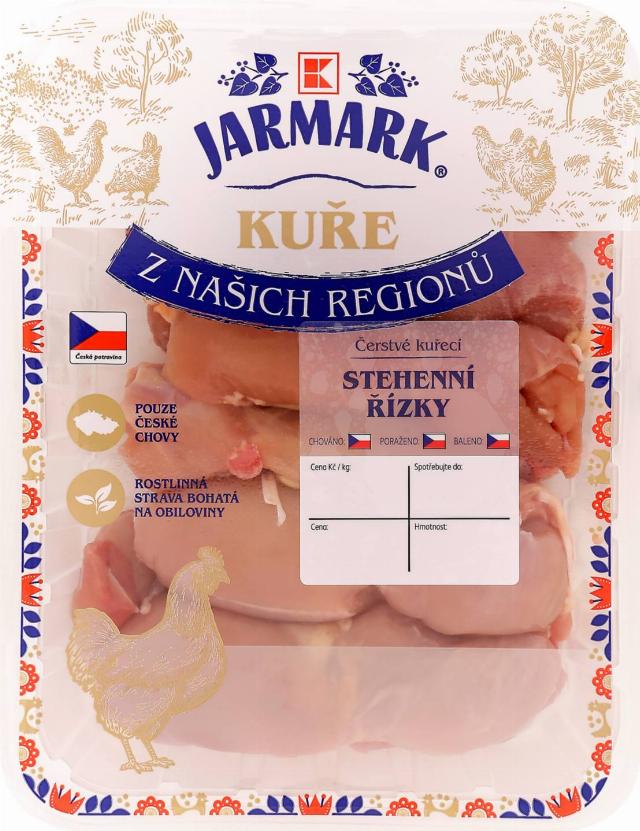 K-Jarmark Kuřecí řízky stehenní bez kůže