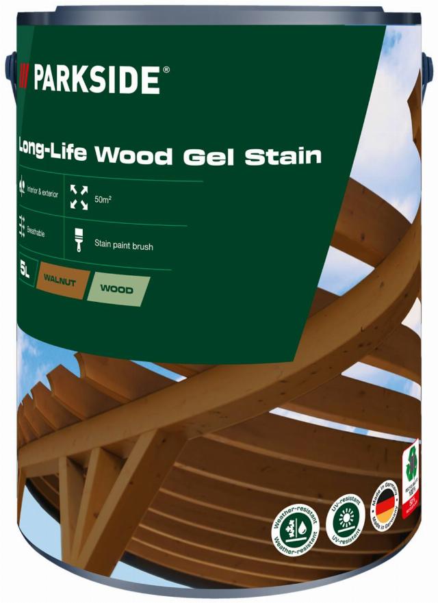 PARKSIDE Gel na trvalou ochranu dřeva objem: 5 l, ořech