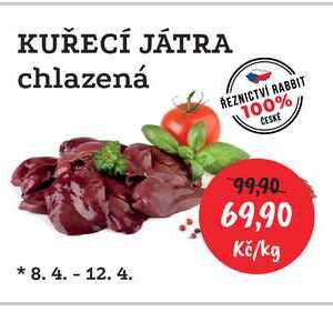 KUŘECÍ JÁTRA chlazená 1kg 