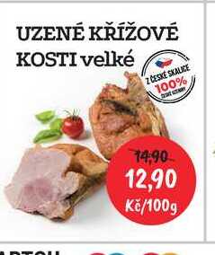UZENÉ KŘÍŽOVÉ KOSTI velké 100g
