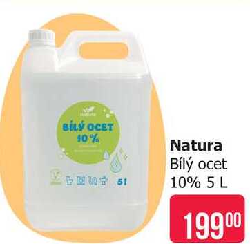 Natura Bílý ocet 10% 5 L