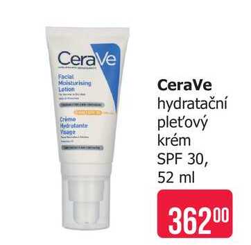 CeraVe hydratační Crime Hydratante Visage pleťový krém SPF 30, 52 ml 