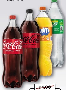 COCA COLA RŮZNÉ DRUHY