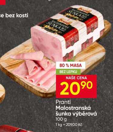 Prantl Malostranská šunka výběrová 100 g