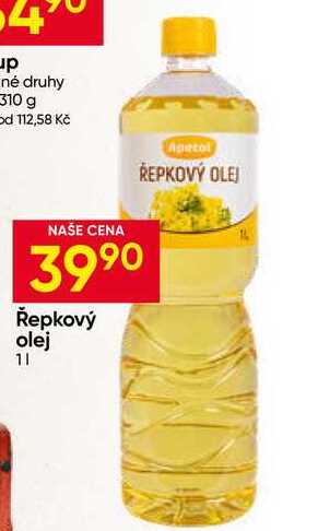 Apetol Řepkový olej 1l 