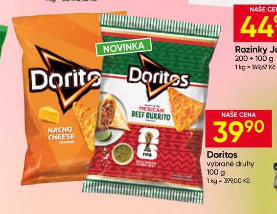 Doritos vybrané druhy 100 g