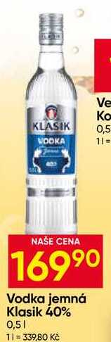 Vodka jemná Klasik 40% 0,5l