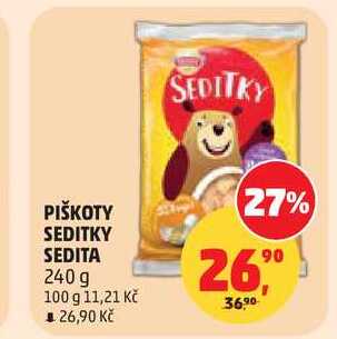 PIŠKOTY SEDITKY SEDITA, 240 g