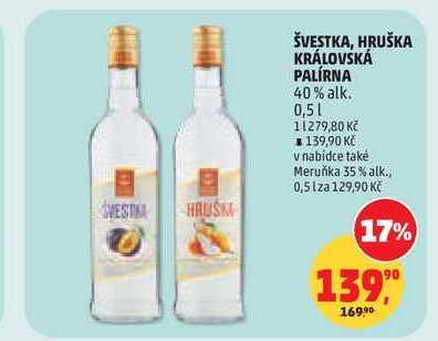 ŠVESTKA KRÁLOVSKÁ PALÍRNA, 0,5 l