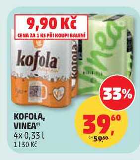 KOFOLA, 4x 0,33 l