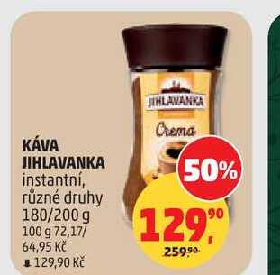 KÁVA JIHLAVANKA instantní, 180 g