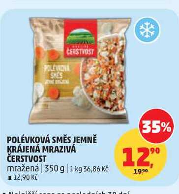 POLÉVKOVÁ SMĚS JEMNĚ KRÁJENÁ MRAZIVÁ ČERSTVOST, 350 g