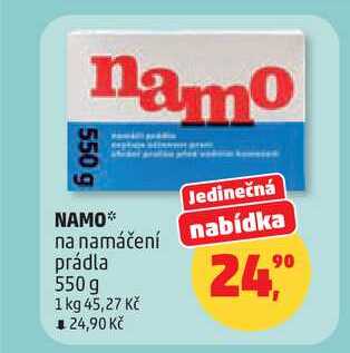 NAMO na namáčení nabídka prádla, 550 g