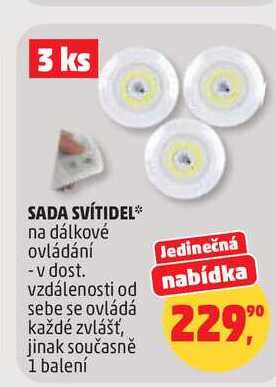SADA SVÍTIDEL, 1 balení