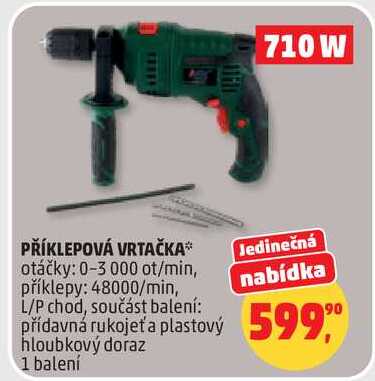 PŘÍKLEPOVÁ VRTAČKA, 1 balení 