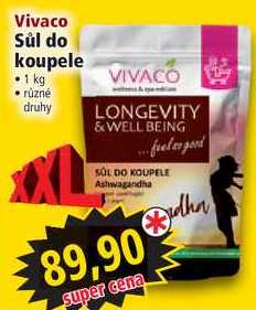 Vivaco Sůl do koupele, 1 kg