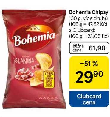 Bohemia Chipsy, 130 g, více druhů