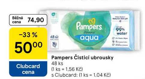 Pampers Čisticí ubrousky, 48 ks