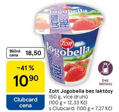 Zott Jogobella bez laktózy, 150 g, více druhů