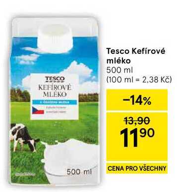 Tesco Kefírové mléko, 500 ml