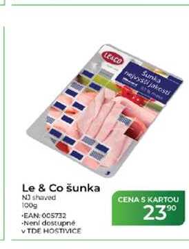 Le & Co šunka NJ shaved 100g