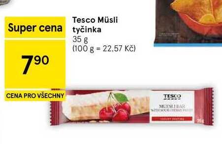 Tesco Müsli tyčinka, 35 g 