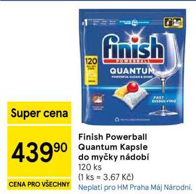 Finish Powerball Quantum Kapsle do myčky nádobí, 120 ks 