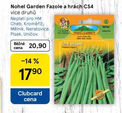 Nohel Garden Fazole a hrách CS4, více druhů  