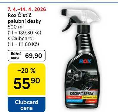 Rox Čistič palubní desky, 500 ml 