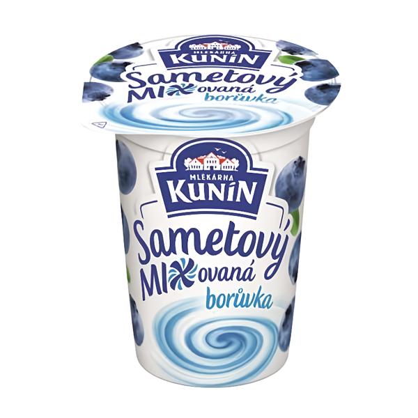 Mlékárna Kunín Sametový jogurt borůvka