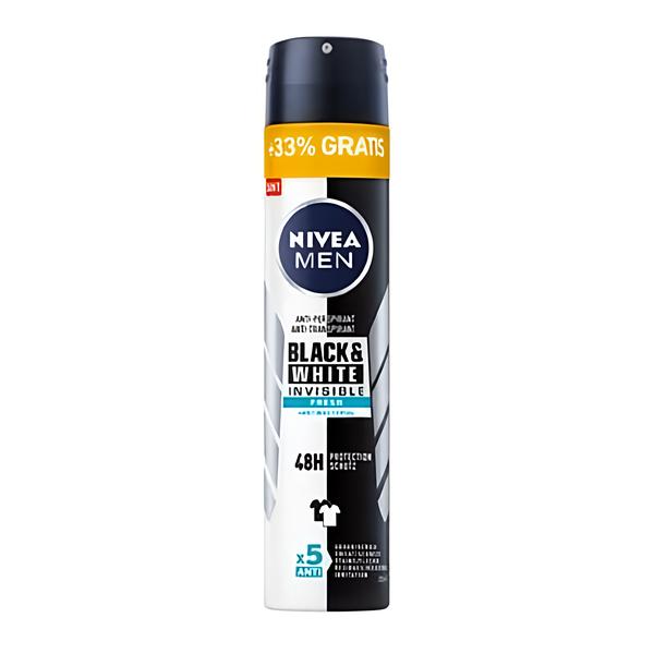Nivea Men Antiperspirant Black&White Invisible Fresh