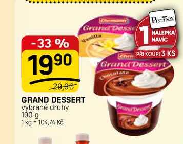GRAND DESSERT vybrané druhy 190 g 