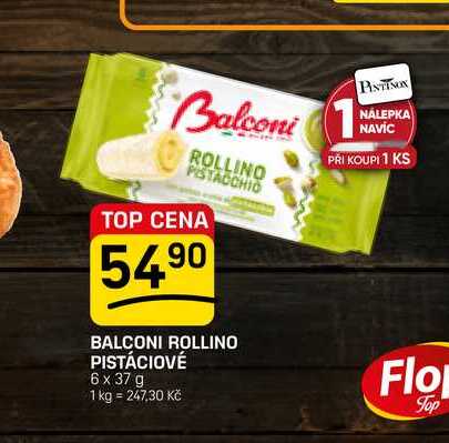 BALCONI ROLLINO PISTÁCIOVÉ 6 x 37 g