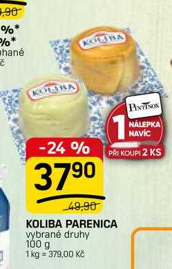 KOLIBA PARENICA vybrané druhy 100 g