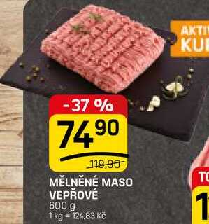 MĚLNĚNÉ MASO VEPŘOVÉ 600 g