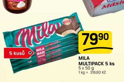 MILA MULTIPACK 5 ks 5 x 50 g